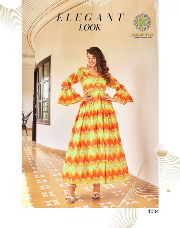 passion tree fashionista vol 1 long embroidery kurti collection